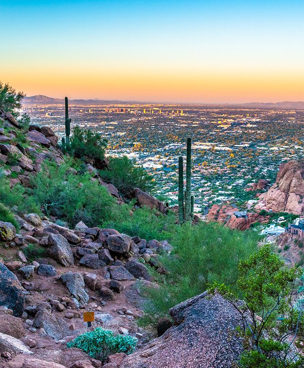 Clifftop view of Scottsdale