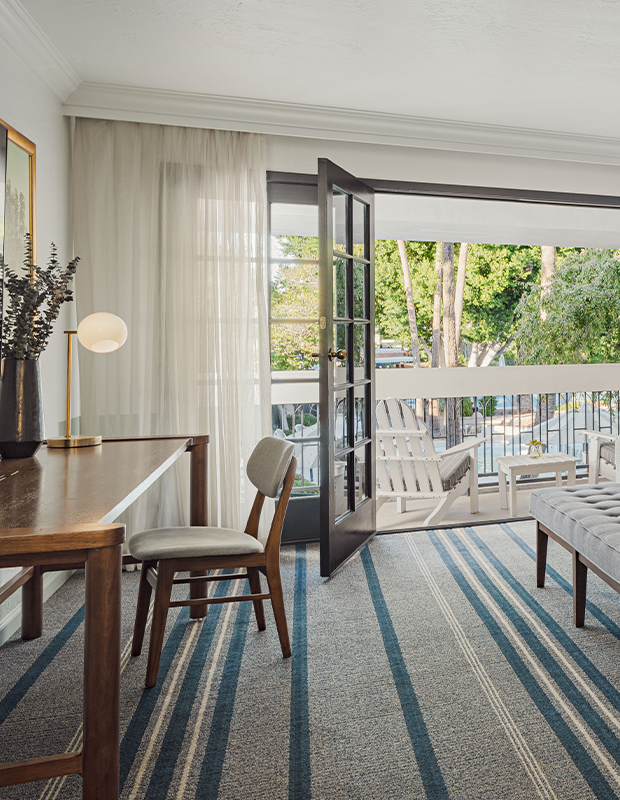 Room and balcony view of king room