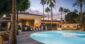 La Boca Pool Cabanas at night